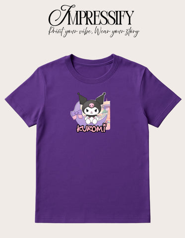 Cute DTF Printed Women’s T-Shirt – Terry Cotton, Regular Fit