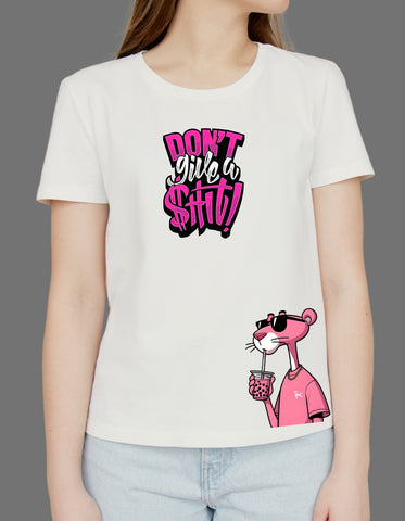 Cool sassy Pink Cartoon DTF Printed Unisex T-Shirt – Terry Cotton, Regular Fit